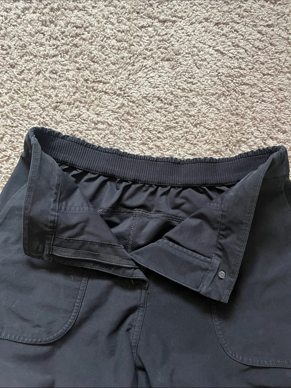 lululemon athletica Black Cargo Jogger Pants